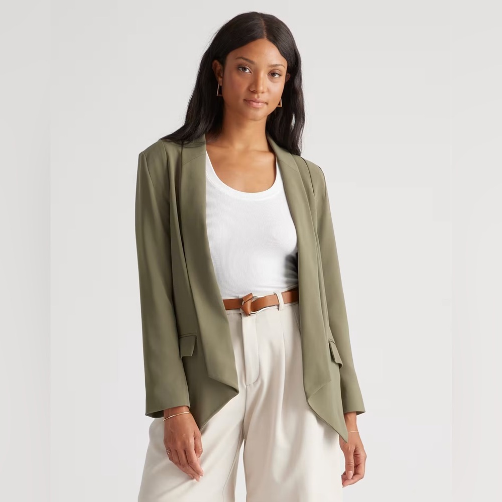 Quince Olive Green Blazer